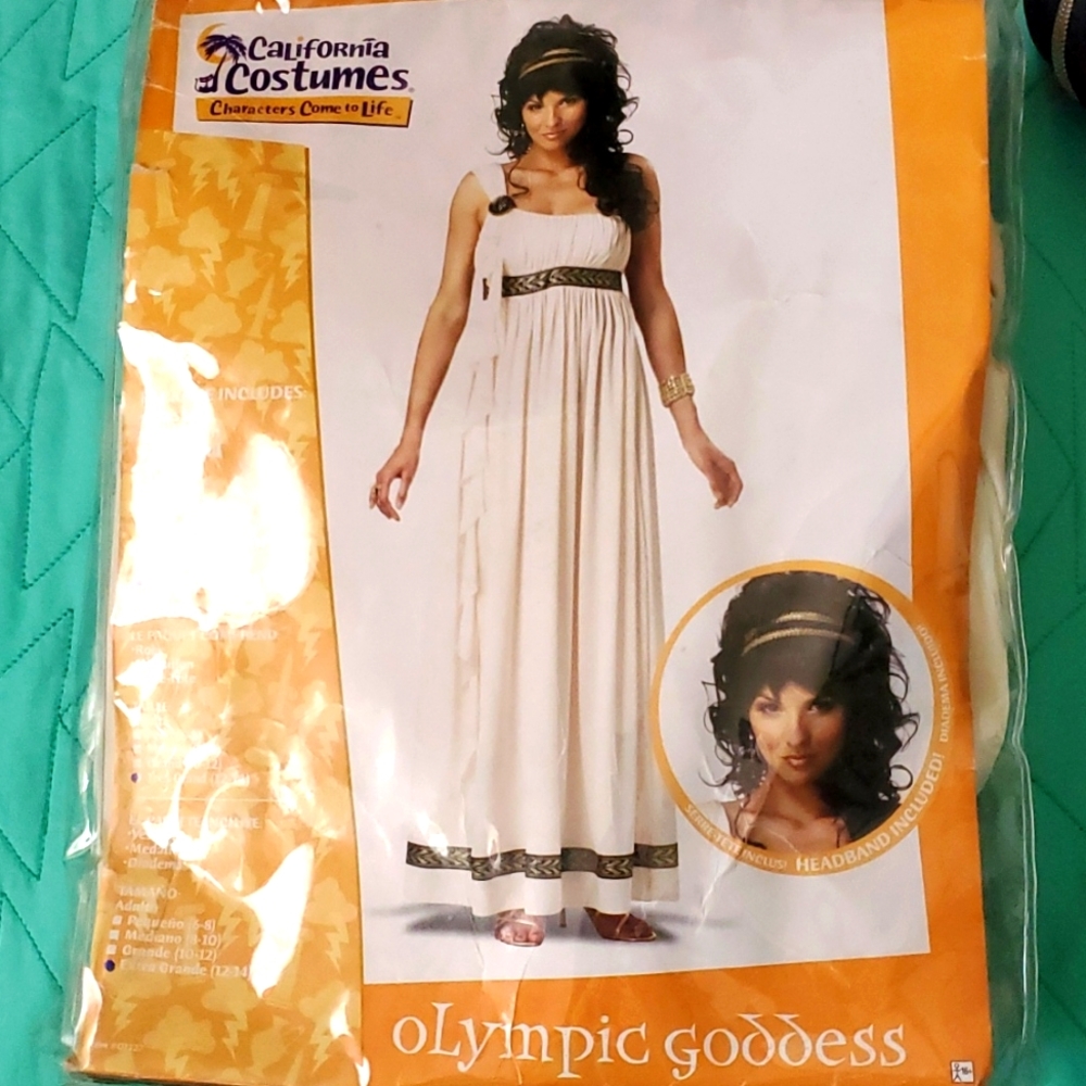 Olympic goddess costume size XL 12/14